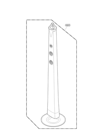 Front/rear speaker parts