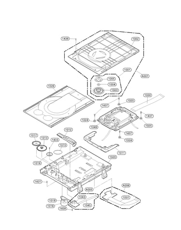 Deck mechanism section parts