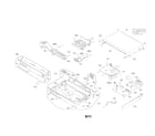 LG LHB336 cabinet and main frame section parts diagram