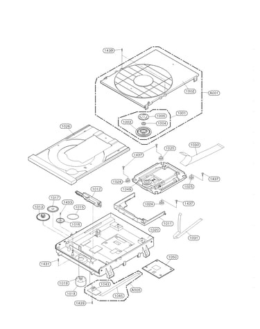 Deck mechanism section parts