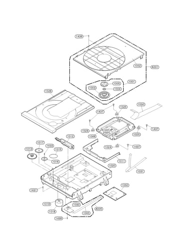 Deck mechanism section parts