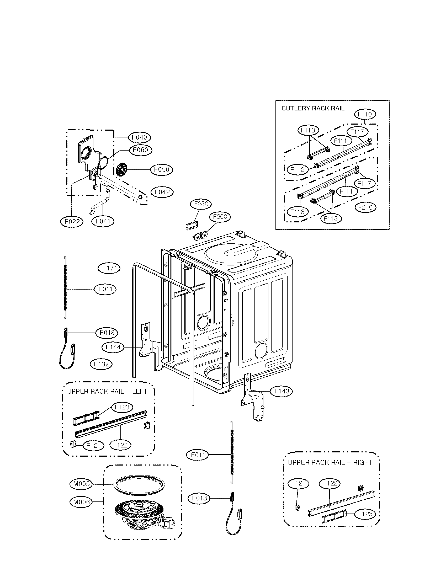 TUB ASSEMBLY PARTS