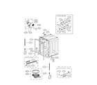 LG LSDF995ST tub assembly parts diagram