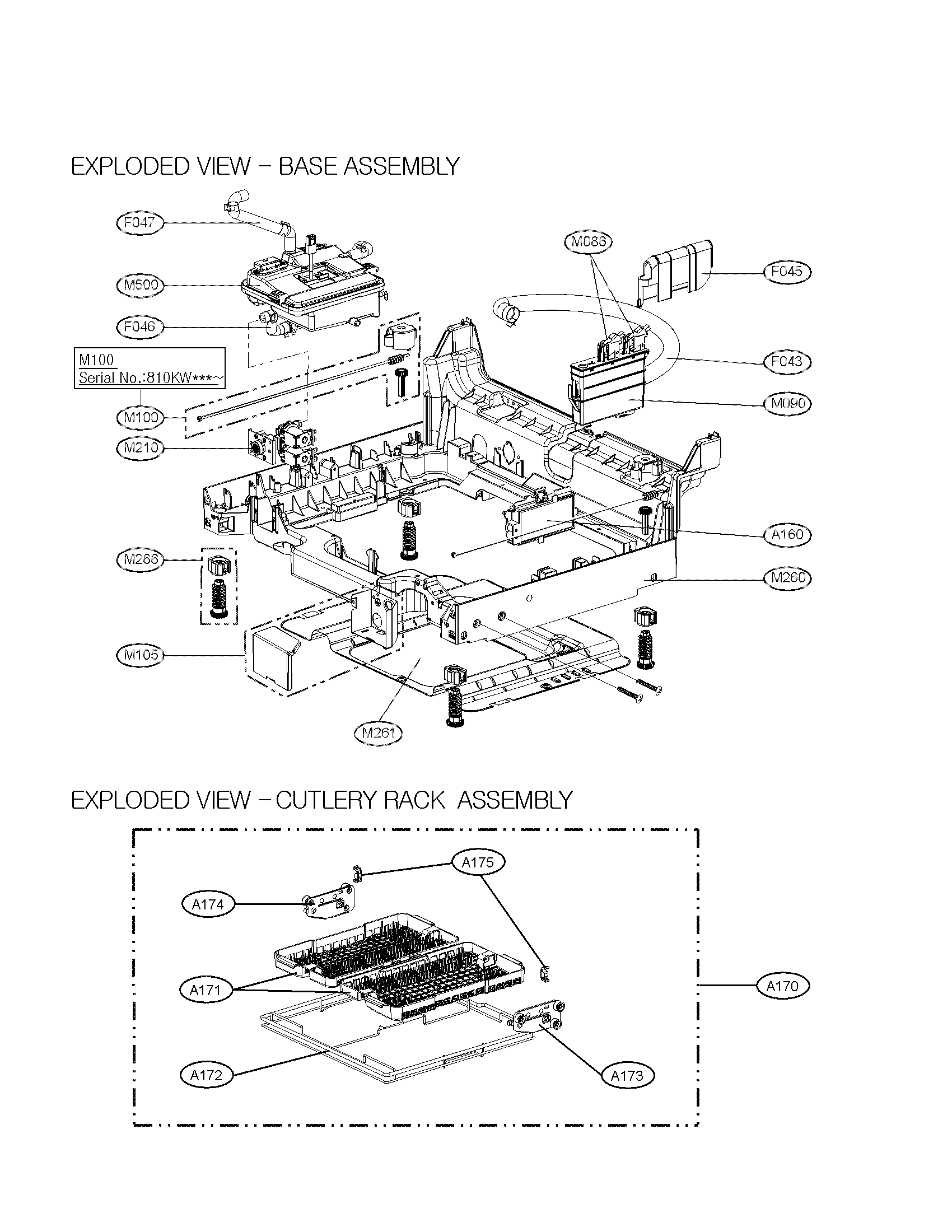 Base assembly parts