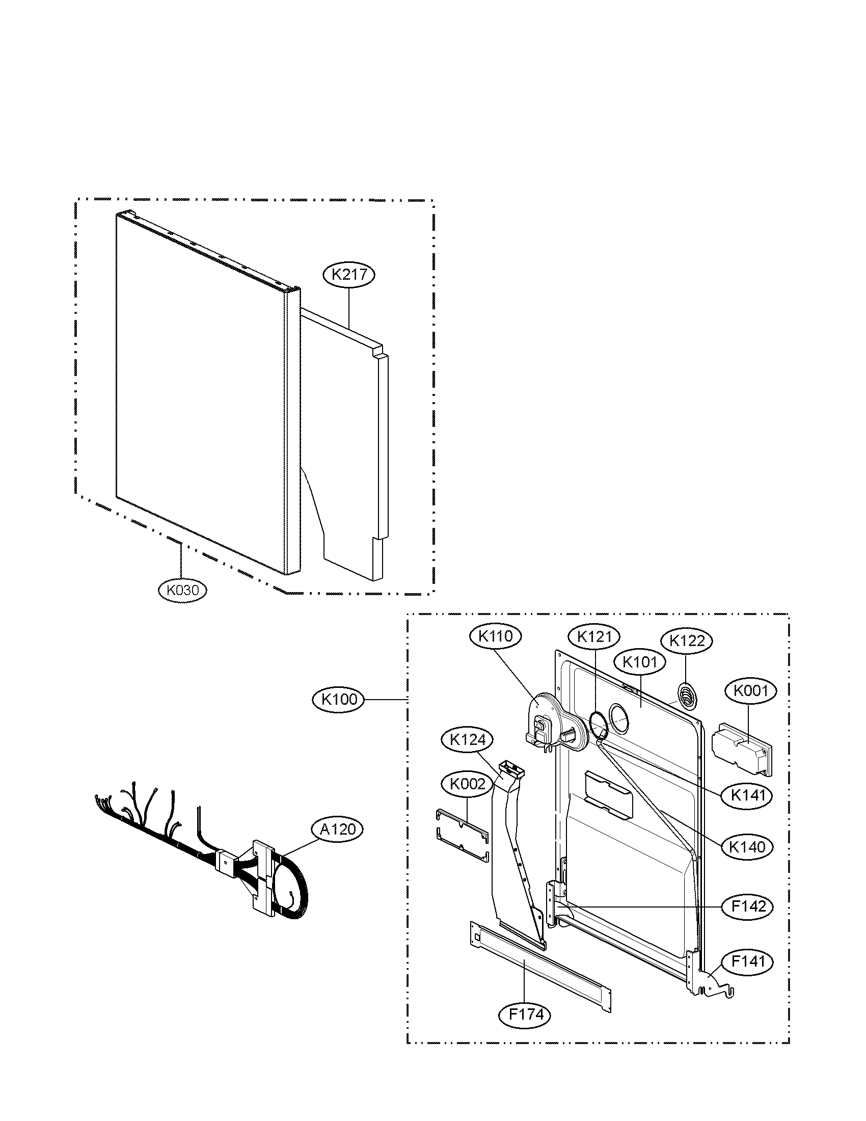 DOOR ASSEMBLY PARTS