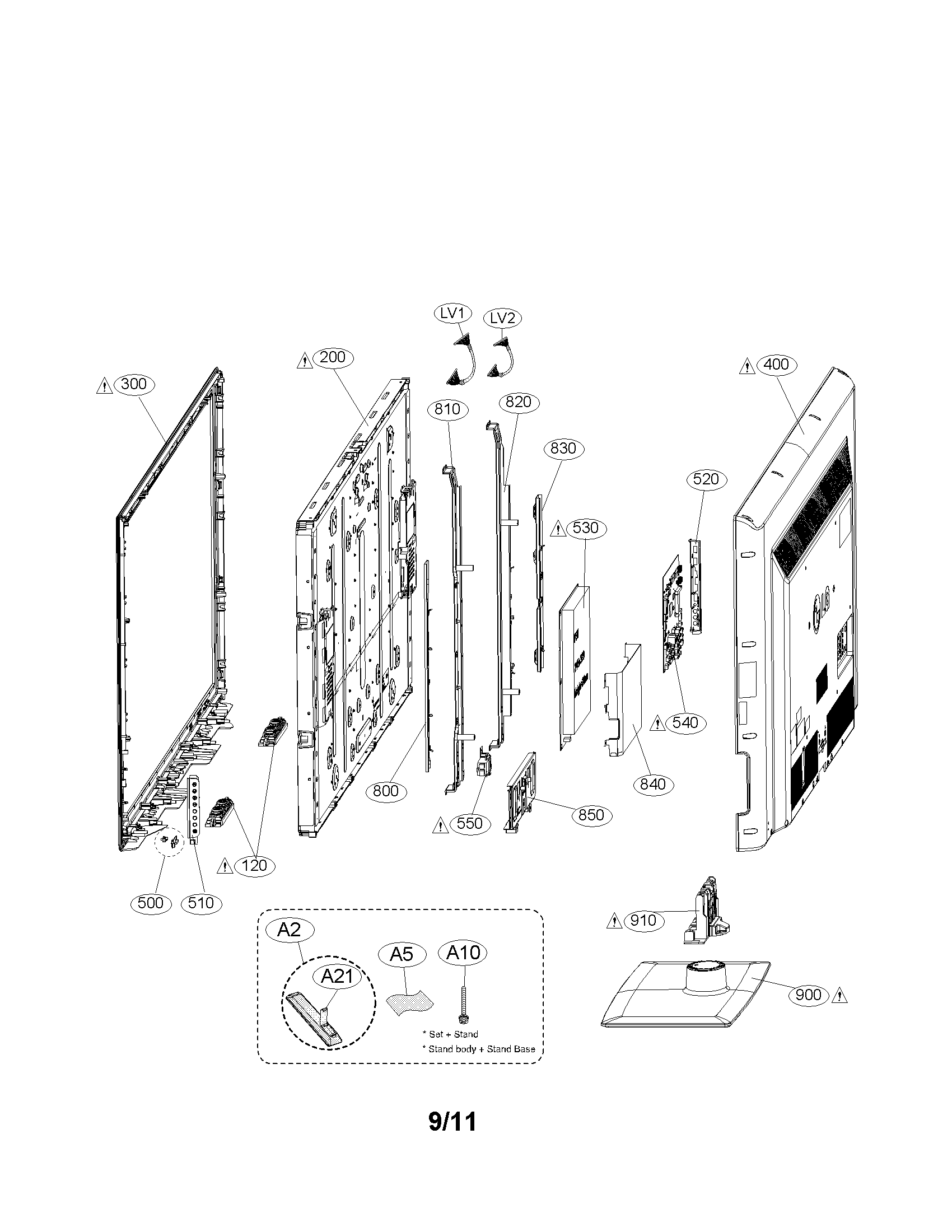 Exploded view parts