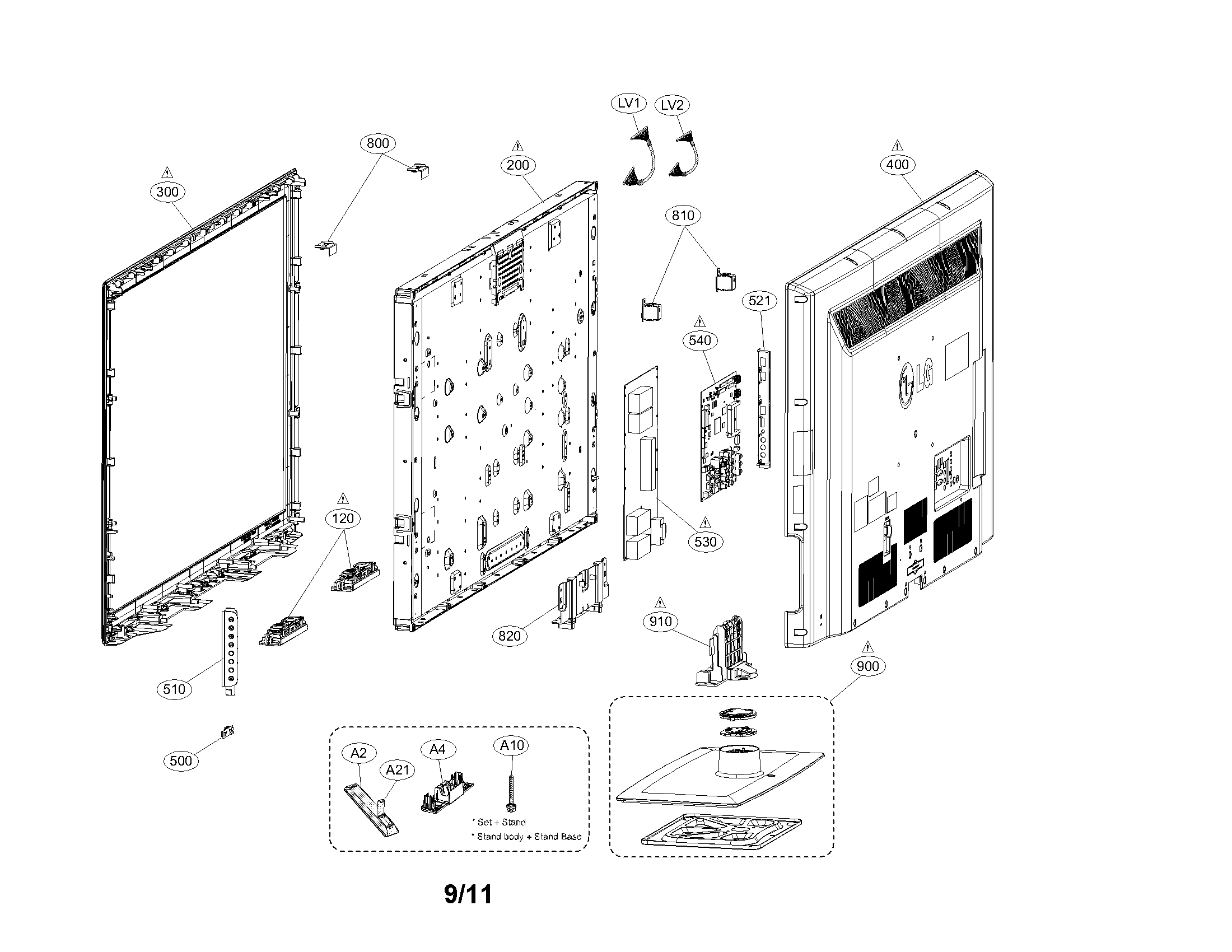 Exploded view parts