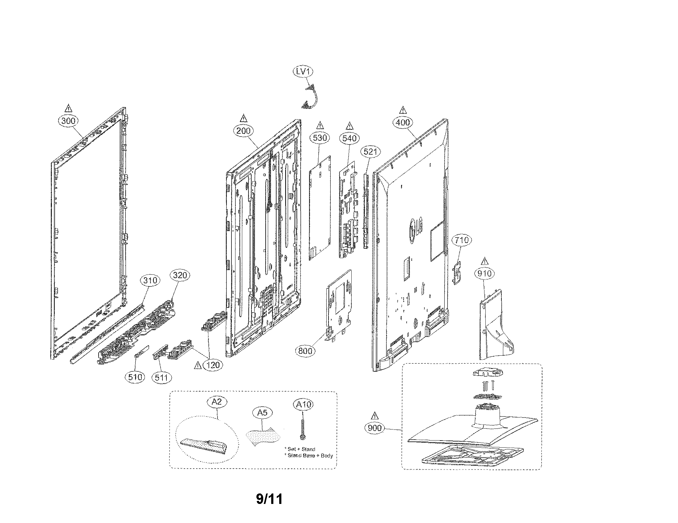 Exploded view parts