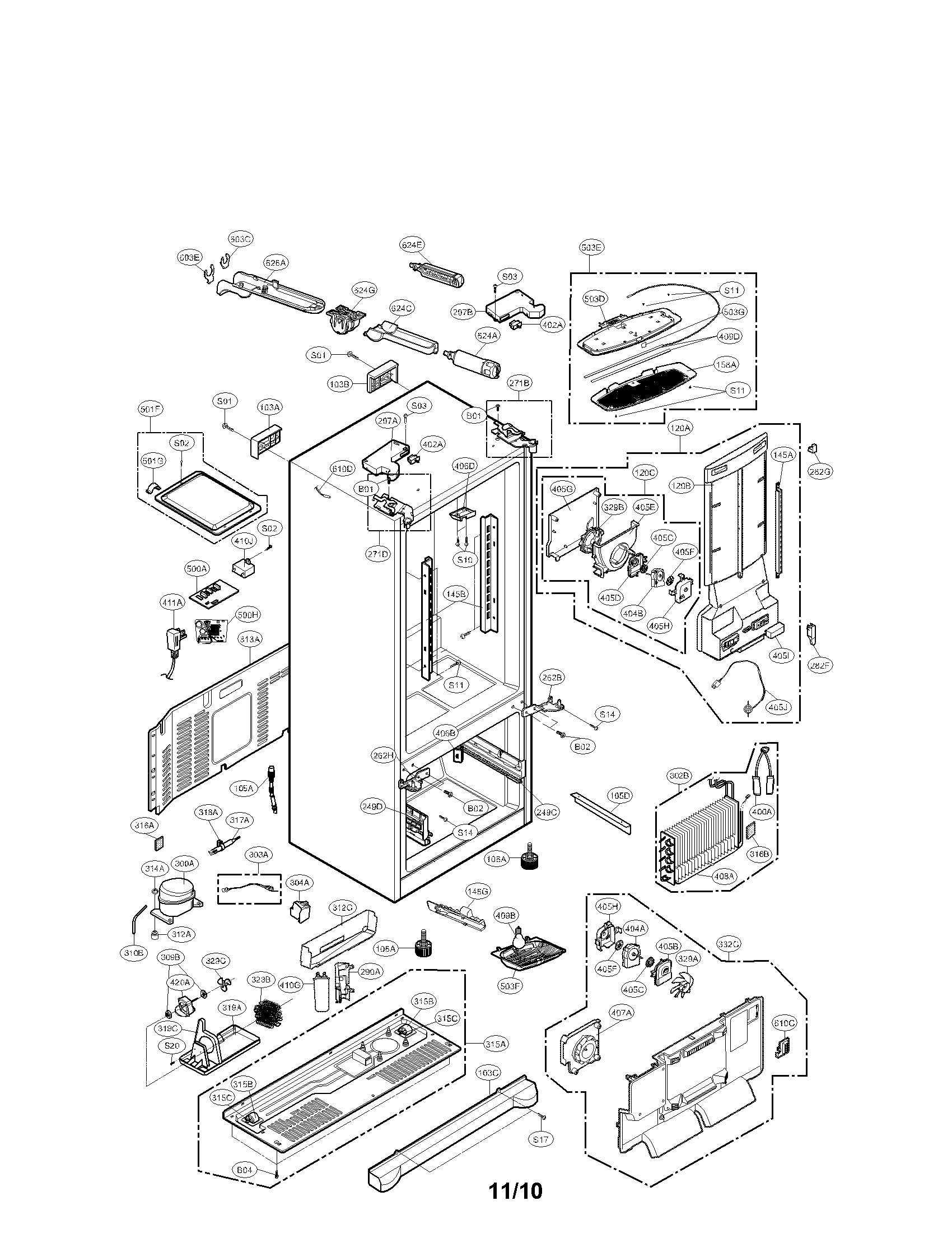 CASE ASSEMBLY PARTS