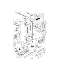 LG LFX25978SW/00 case assembly parts diagram
