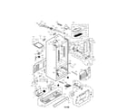LG LFX25978SW/00 case assembly parts diagram