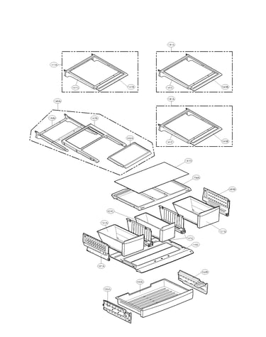 Refrigerator assembly parts