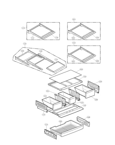 Refrigerator assembly parts