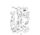 LG LMX25988ST/00 case assembly parts diagram