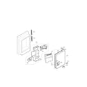 LG LMX25988ST/00 ice maker and ice bin parts diagram