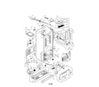 LG LMX25988SW/00 case assembly parts diagram