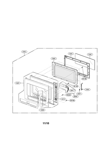 Door assembly parts