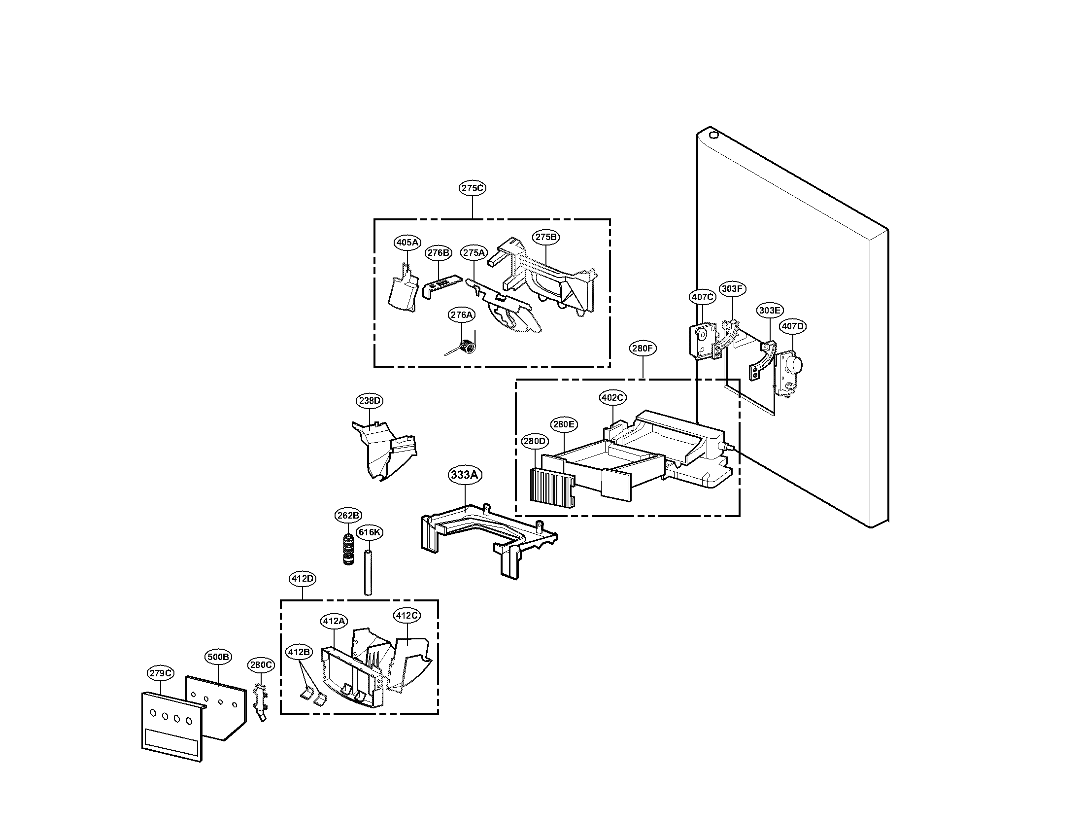 DISPENSER PARTS