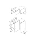 Kenmore 79569293902 door parts diagram