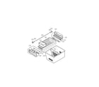 Kenmore 79572036111 freezer parts diagram