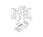 Kenmore 79572036111 door parts diagram