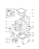 Cabinet and cabinet cover assembly parts