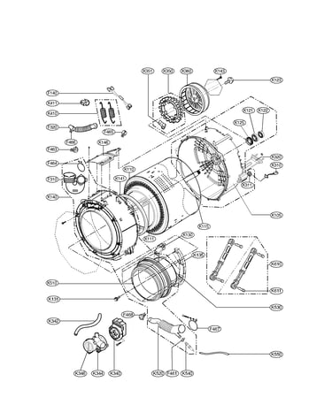 Drum and tub assembly parts