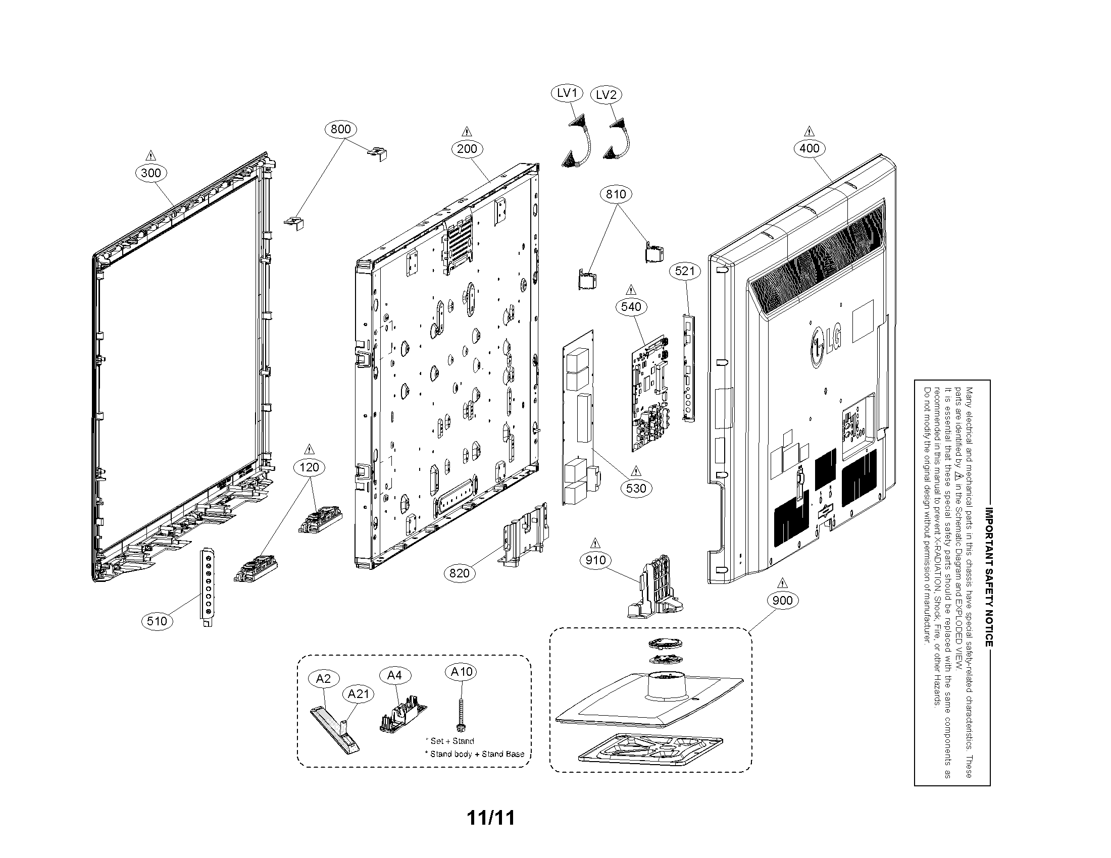 Exploded view parts