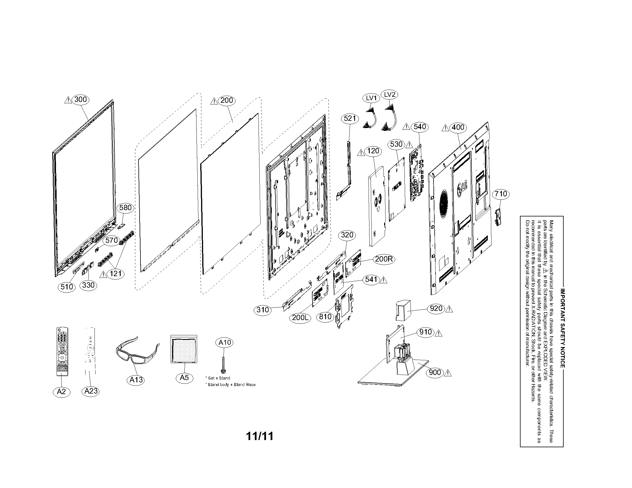 Exploded view parts