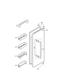 Refrigerator door parts