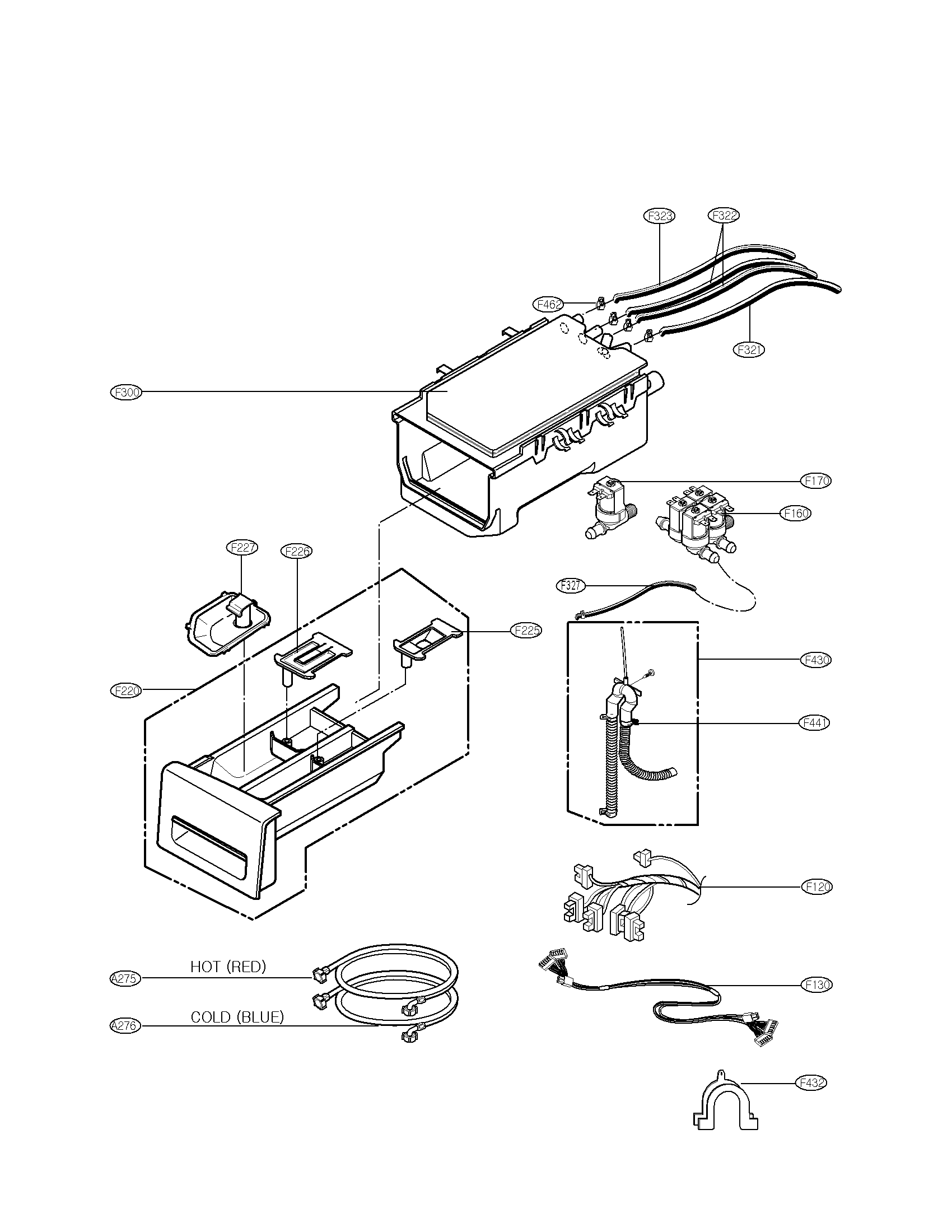 DISPENSER ASSEMBLY PARTS