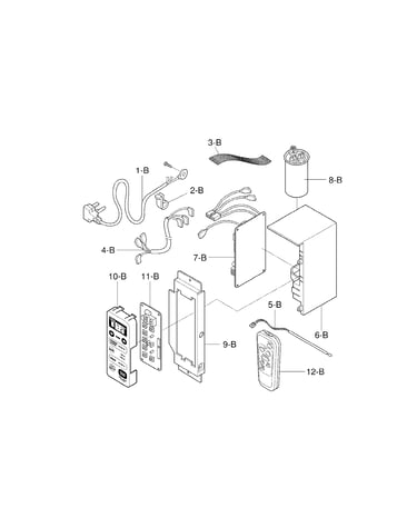 Control box assembly parts