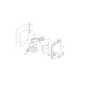 Kenmore 79572034111 ice maker and ice bank parts diagram
