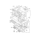 Kenmore 72189942490 oven cavity parts diagram