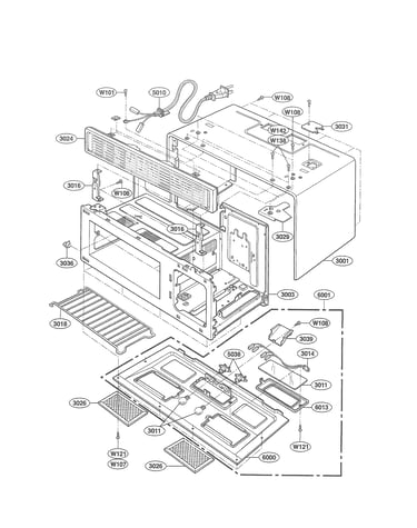 Oven cavity parts