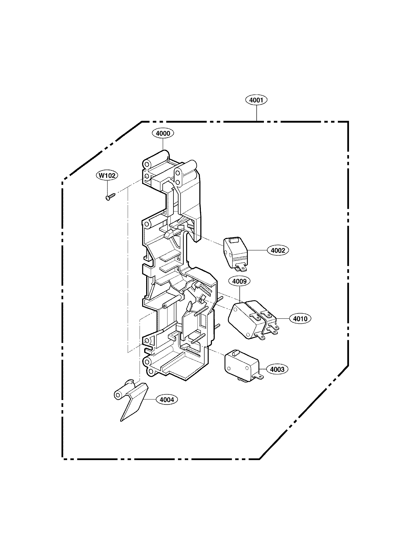 Latch board parts