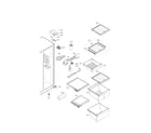 LG LSC23924ST/00 refrigerator compartment parts diagram