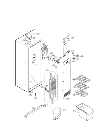 Freezer compartment parts