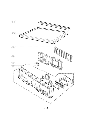Control panel and plate assembly parts