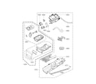 LG DLGX0002TM panel drawer & guide assembly diagram