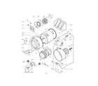 LG WM2277HW/00 drum and tub assembly parts diagram