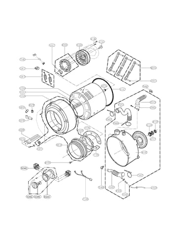 Drum and tub assembly parts
