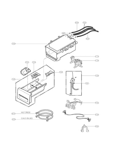 Dispenser assembly parts