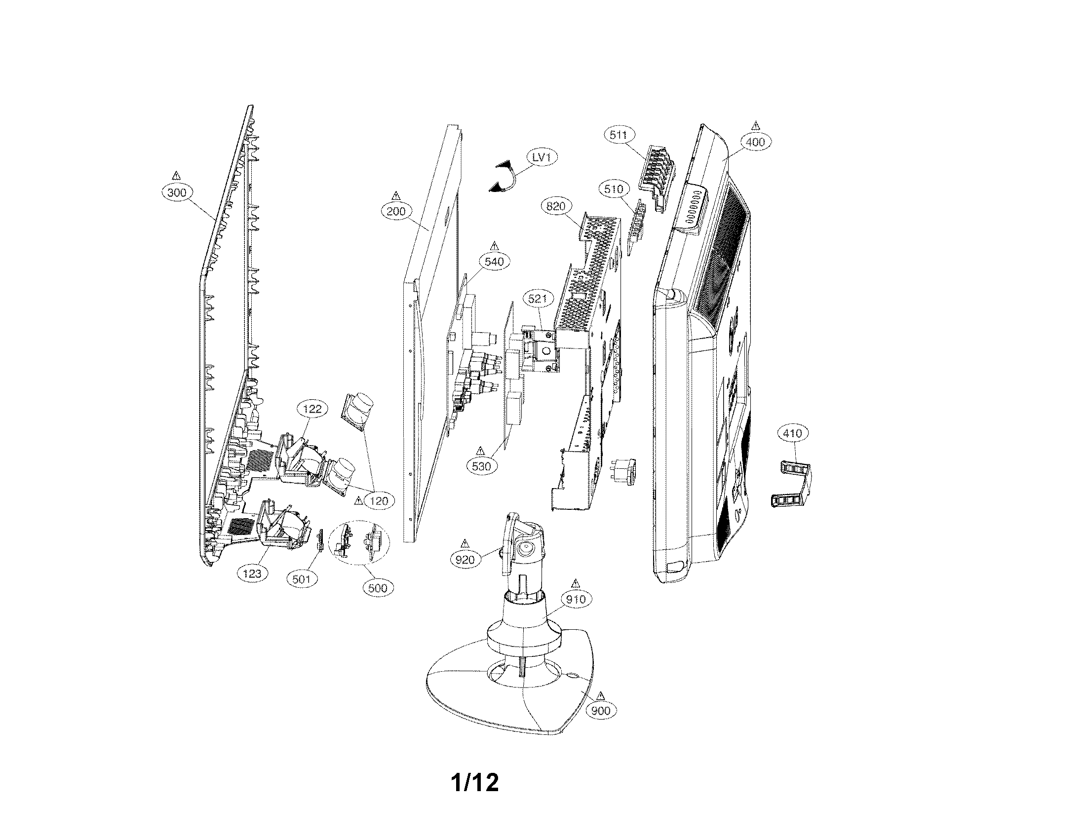 Exploded view parts