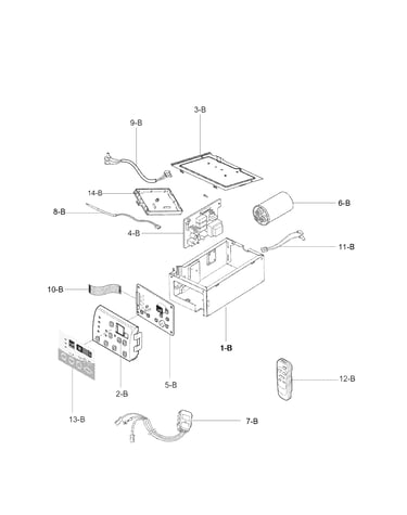 Control box assembly parts