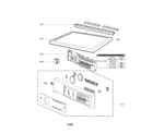 Kenmore Elite 79681532210 control panel and plate assembly parts diagram