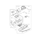 Kenmore Elite 79681548210 panel drawer assembly and guise assembly parts diagram