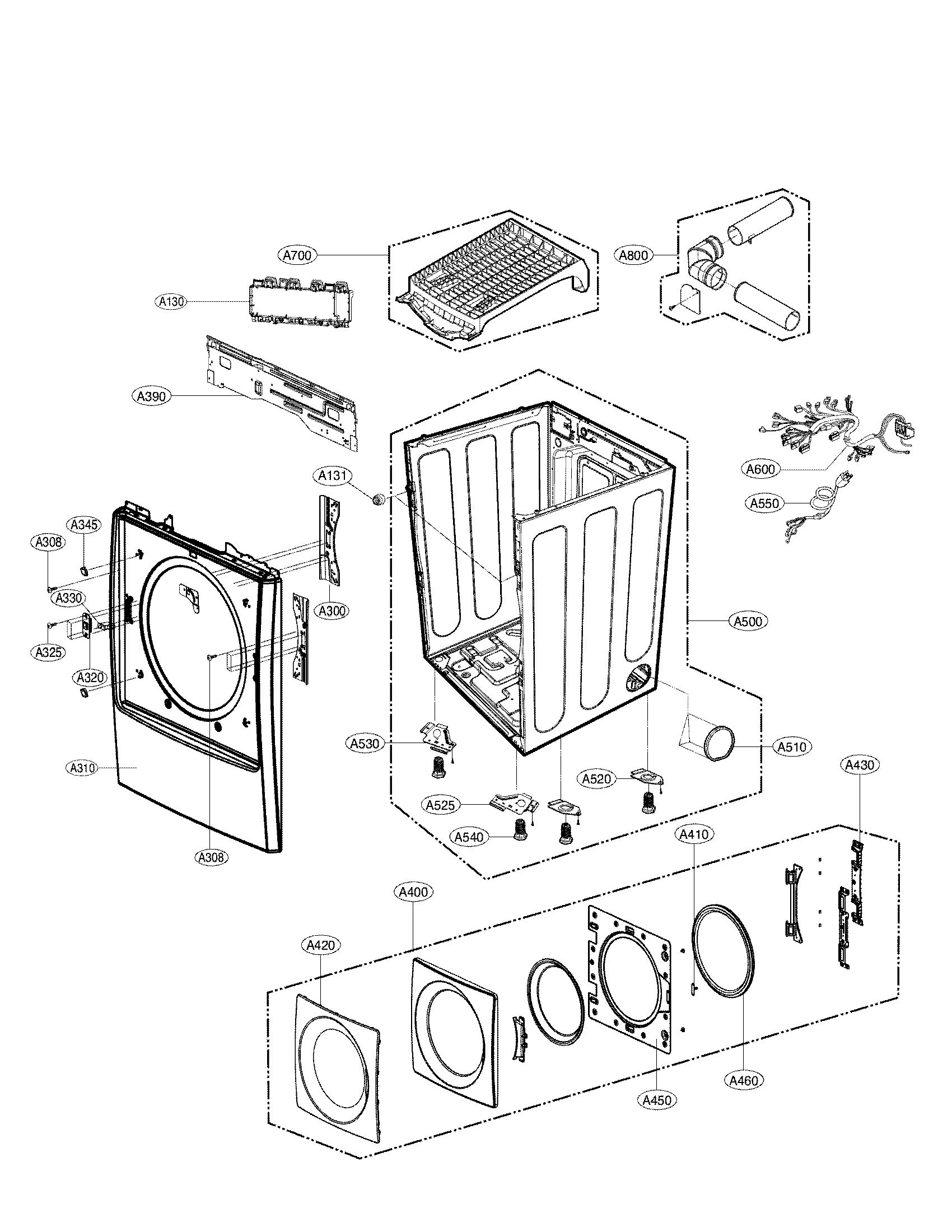 CABINET AND DOOR ASSEMBLY PARTS