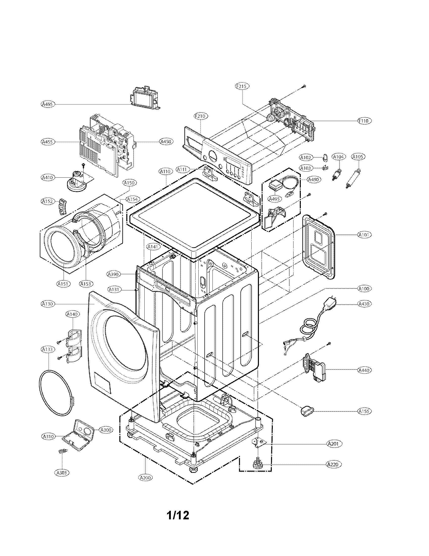 CABINET AND CONTROL PANEL PARTS
