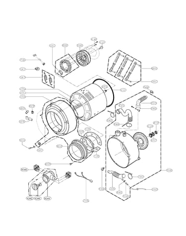 Drum and tub assembly parts